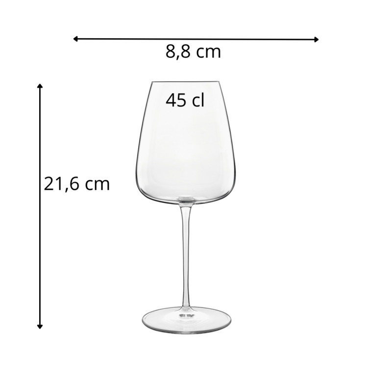 Verre à pied verre cristallin 45 cl Meravigliosi Luigi Bormioli