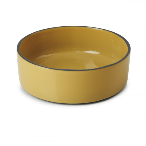 Assiette creuse rond jaune porcelaine culinaire Ø 14 cm Caractère Revol