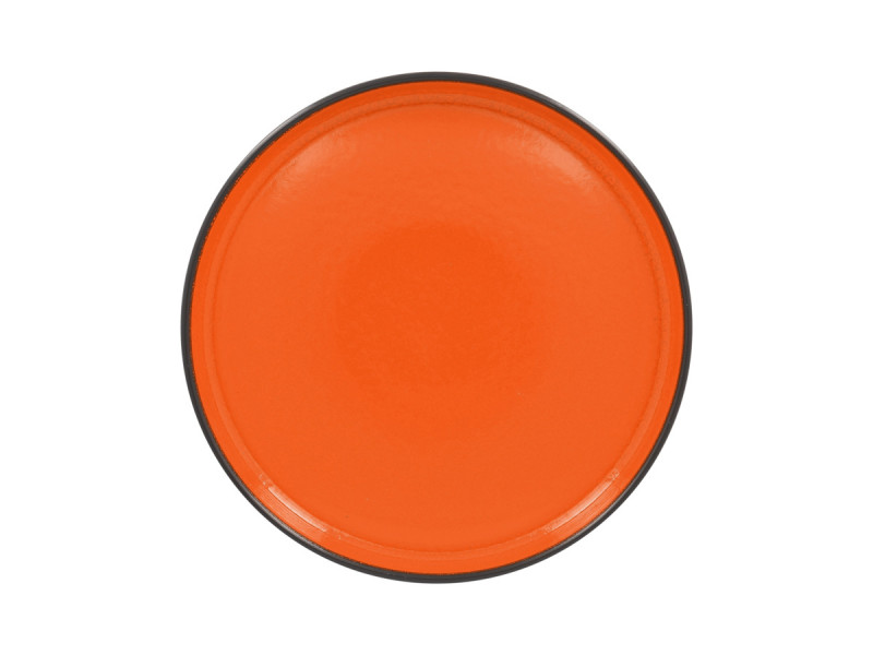 Assiette creuse rond orange porcelaine vitrifiée Ø 20 cm Fire Rak