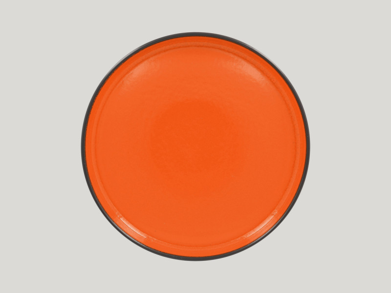 Assiette creuse rond orange porcelaine vitrifiée Ø 27 cm Fire Rak