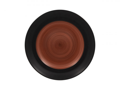 Assiette plate rond marron porcelaine vitrifiée Ø 26,9 cm Trinidad Rak