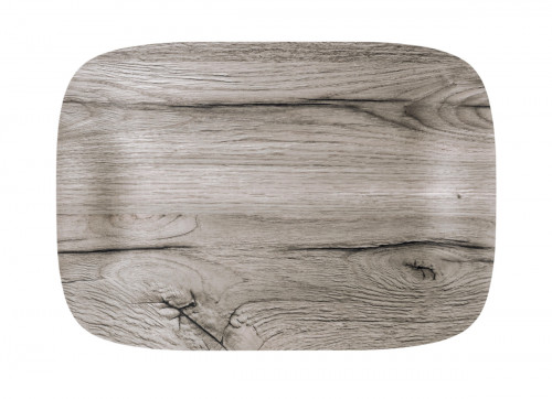 Plateau bois chêne gris 41x29 cm Papillon Platex