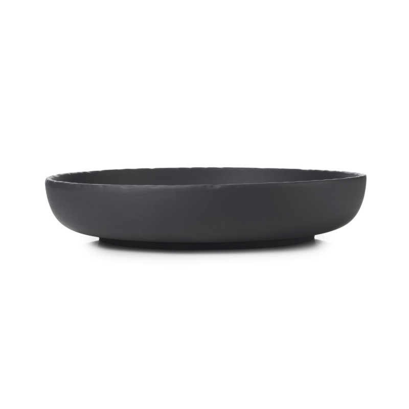 Assiette coupe creuse rond noir porcelaine culinaire Ø 27 cm Basalt Revol