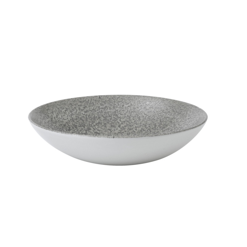 Assiette creuse rond gris porcelaine vitrifiée Ø 24,8 cm Evo Origins Dudson