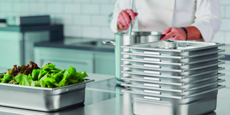 Bac GN 1/9 inox 18/10 P10 cm 0,8 L Pujadas