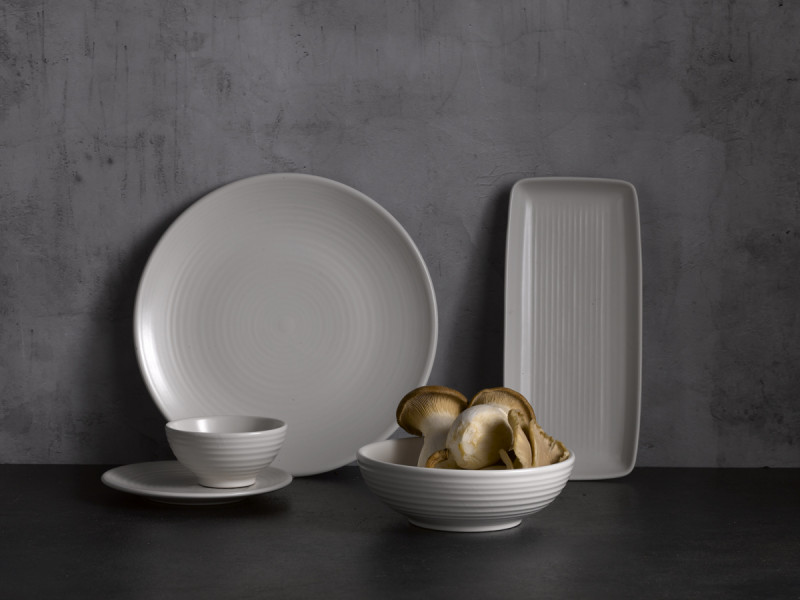 Assiette creuse ovale blanc porcelaine 21,6x16,4 cm Evo Dudson