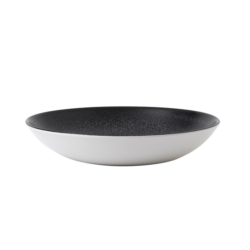 Assiette coupe creuse rond noir porcelaine vitrifiée Ø 24,8 cm Evo Origins Dudson