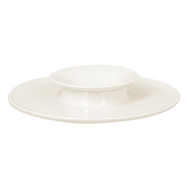 Assiette creuse rond blanc porcelaine vitrifiée Ø 25,5 cm Chill Rak