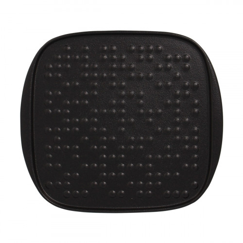 Assiette plate rectangulaire porcelaine vitrifiée 22,3x20,2 cm Staged Rak