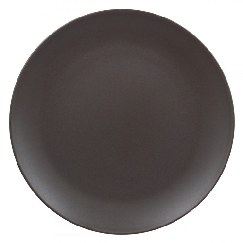 Assiette coupe plate rond brun porcelaine vitrifiée Ø 20,9 cm Genesis Rak