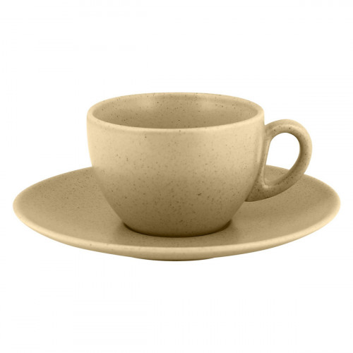 Tasse à thé beige porcelaine vitrifiée 23 cl Ø 9 cm Genesis Rak
