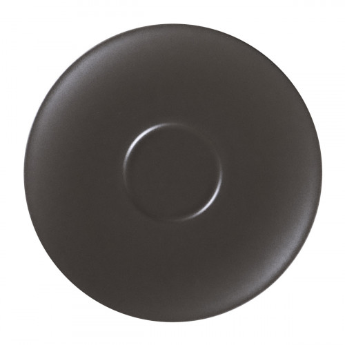 Sous tasse à espresso brun porcelaine vitrifiée Ø 12,5 cm Genesis Rak