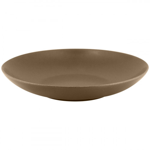 Assiette coupe creuse rond marron porcelaine vitrifiée Ø 22,2 cm Genesis Rak