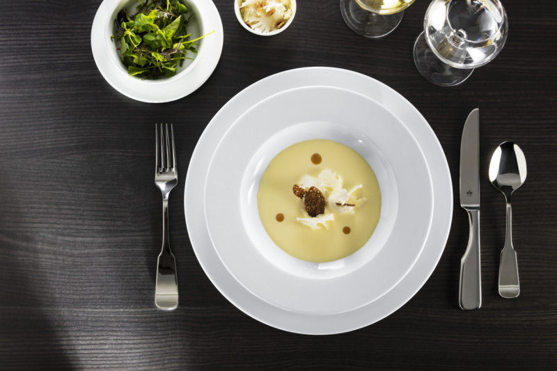 Assiette plate rond blanc porcelaine vitrifiée Ø 27,1 cm Access Rak