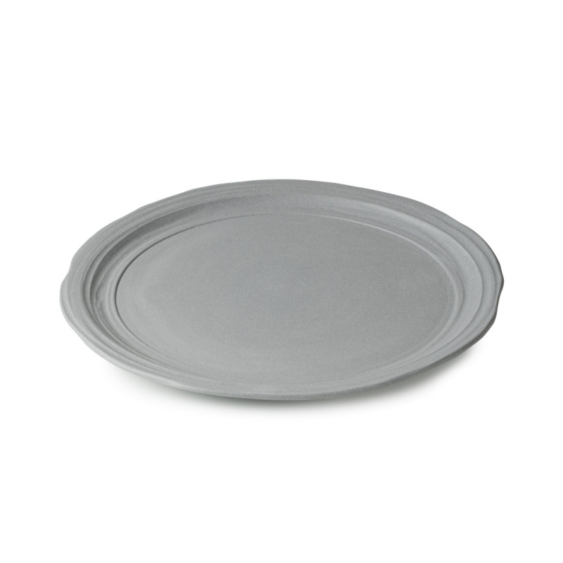 Assiette plate rond gris porcelaine culinaire Ø 21 cm No.w Revol