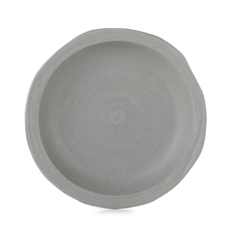 Assiette creuse rond gris porcelaine culinaire Ø 21 cm No.w Revol