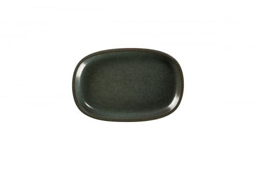 Plat ovale noir porcelaine 23 cm Rakstone Ease Rak