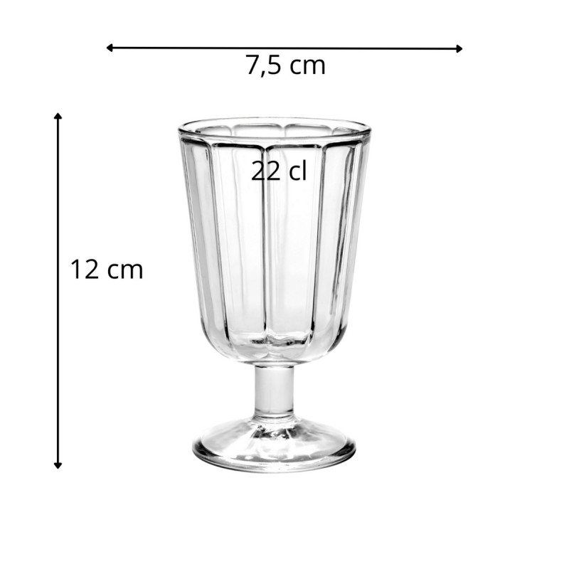 Verre à pied verre 22 cl Surface Serax