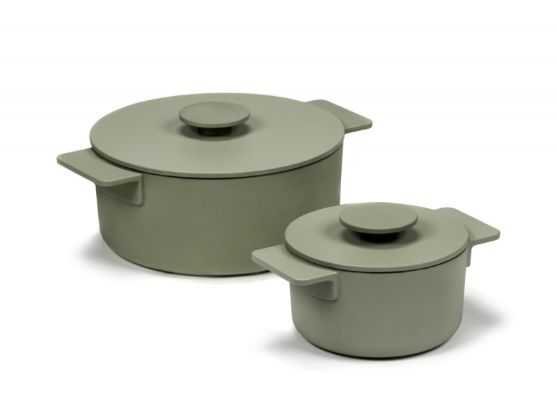 Cocotte fonte d'acier Sans revêtement Avec couvercle Ø 20 cm 12 cm 200 cl Surface Serax
