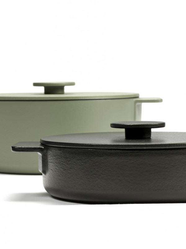 Cocotte fonte d'acier Sans revêtement Avec couvercle Ø 23 cm 12 cm 300 cl Surface Serax