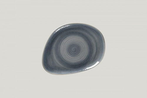 Assiette coupe plate triangulaire Jade porcelaine vitrifiée 21,9x16,5 cm Rakstone Spot Rak