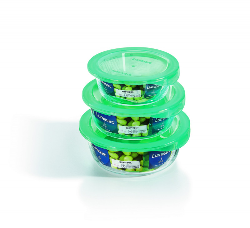 Boîte avec couvercle hermétique transparent verre trempé 13,8 cm Keep'n Box Luminarc