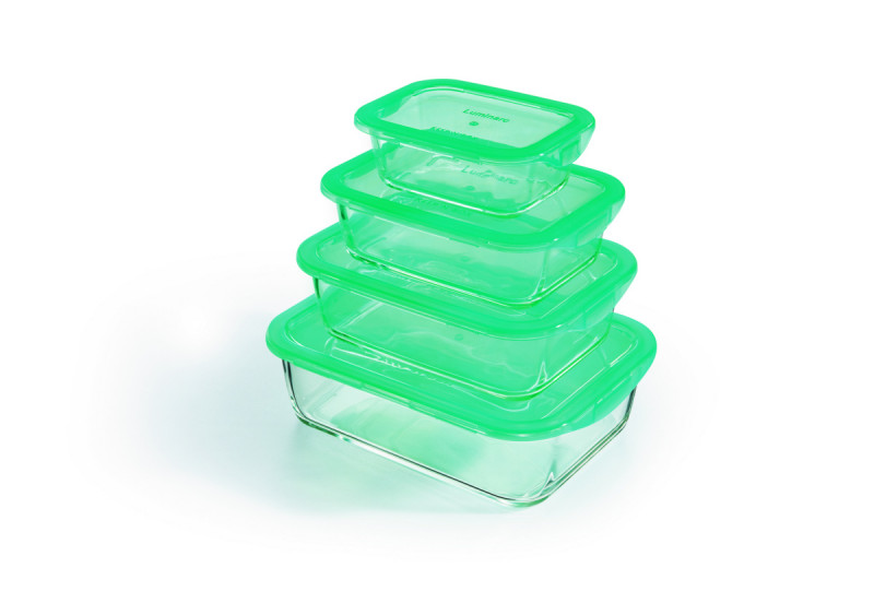 Boîte avec couvercle hermétique rectangulaire transparent verre trempé 14 cm Keep'n Box Luminarc