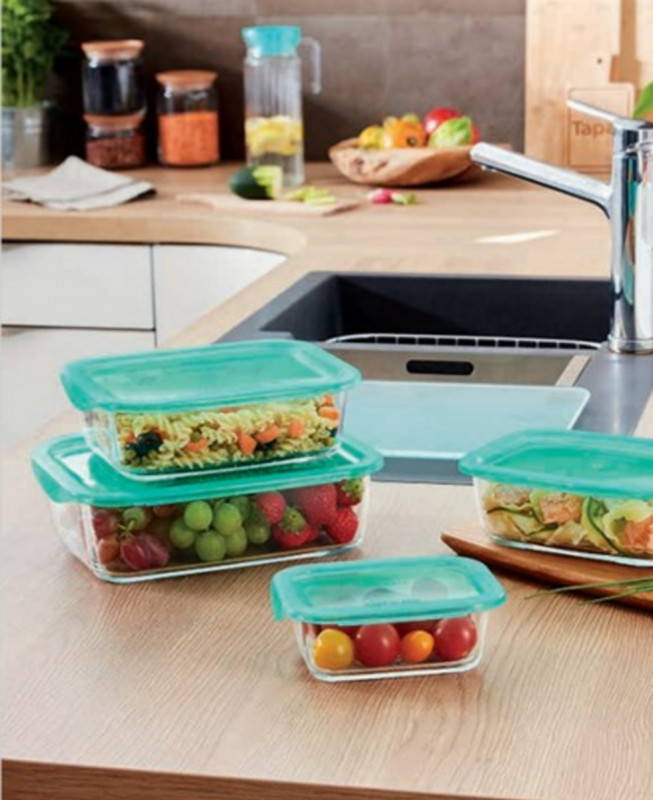 Saladier avec couvercle hermétique rond transparent verre trempé Ø 23 cm Keep'n Box Luminarc