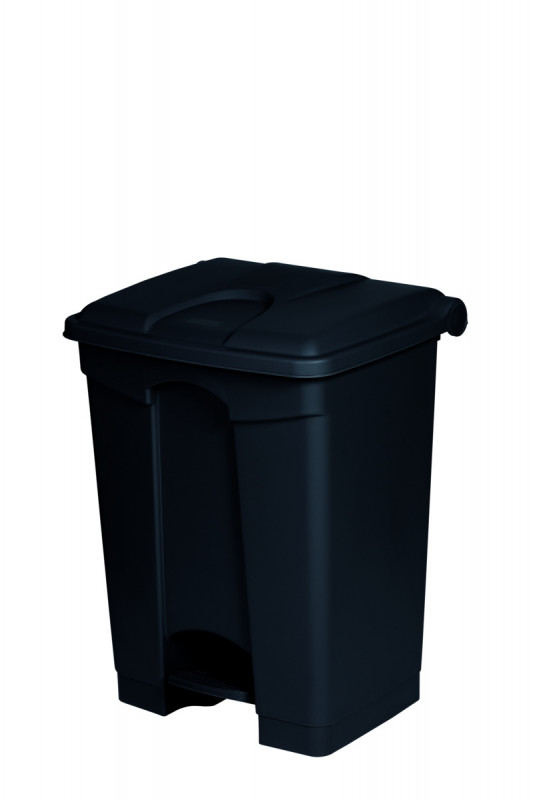 Collecteur à pédale antibactérien et antimicrobien plastique 70 L noir Probbax