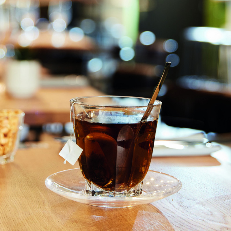 Sous tasse à café transparent verre trempé Ø 112 mm Arcadie Arcoroc
