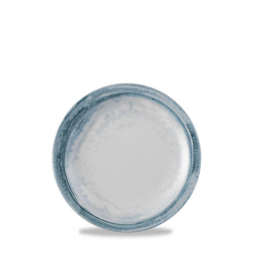 Assiette plate rond bleu porcelaine vitrifiée Ø 28 cm Finca Dudson