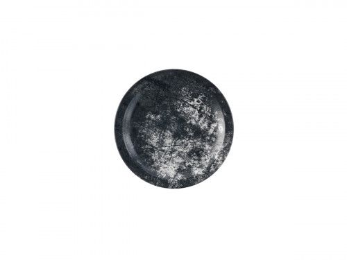 Assiette plate rond noir porcelaine vitrifiée Ø 17,8 cm Urban Dudson