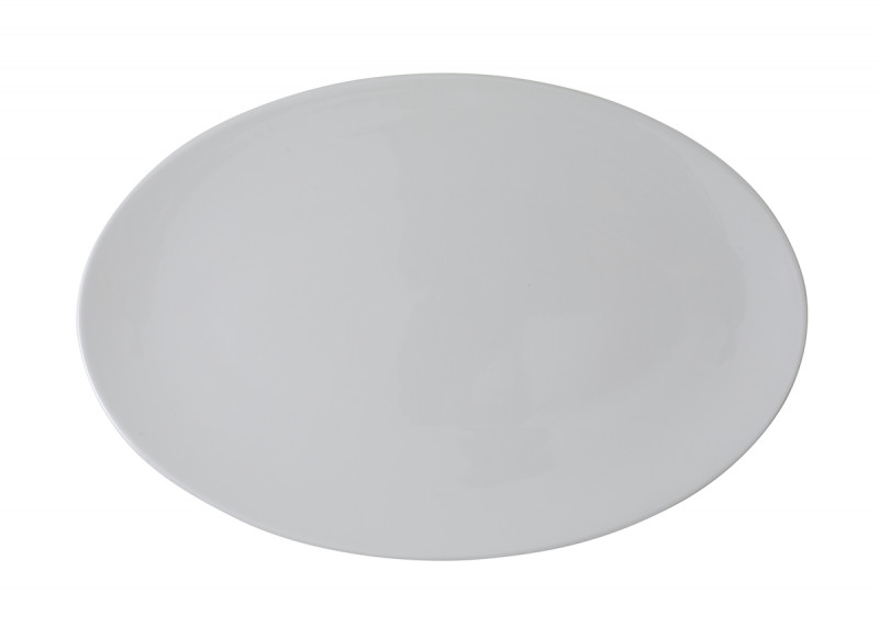 Assiette demi creuse ovale blanc porcelaine 34x22 cm Stella Cosmo Villeroy & Boch