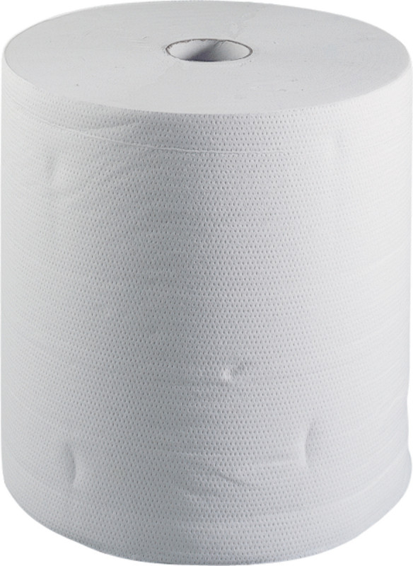 Rouleau essuie main blanc ouate de cellulose Ø 20 cm 140 m