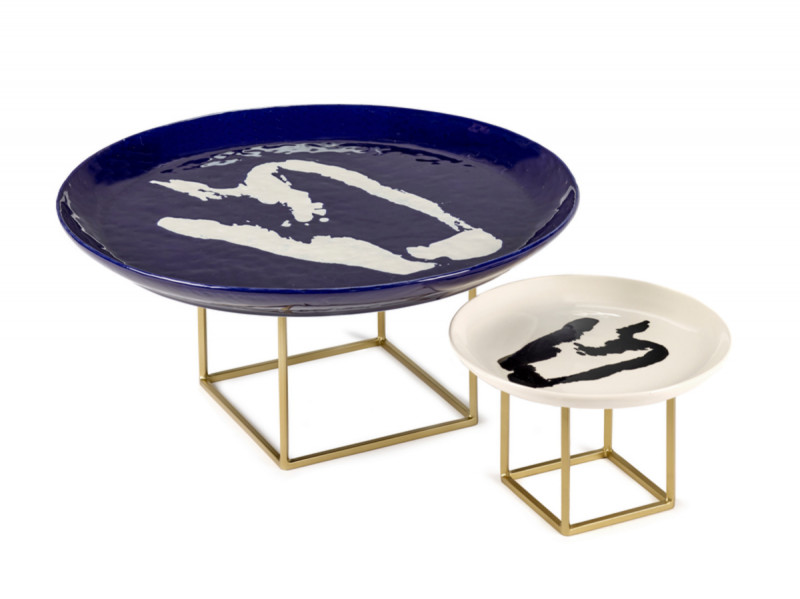 Rehausse carré noir acier Ø 14 cm Feast By Ottolenghi Serax