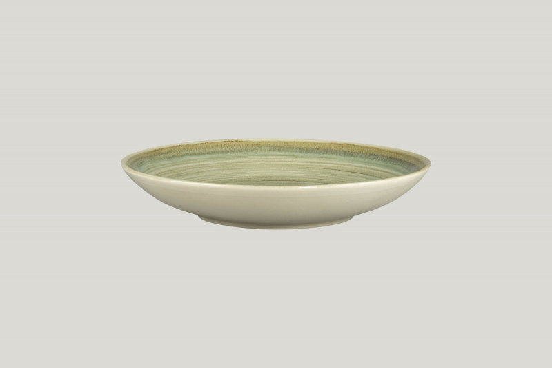 Assiette coupe creuse rond Emeraude porcelaine Ø 23 cm Rak