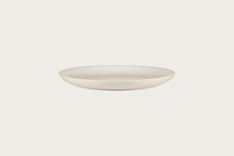 Assiette coupe plate rond ivoire porcelaine bone china Ø 26,8 cm Fedra Rak