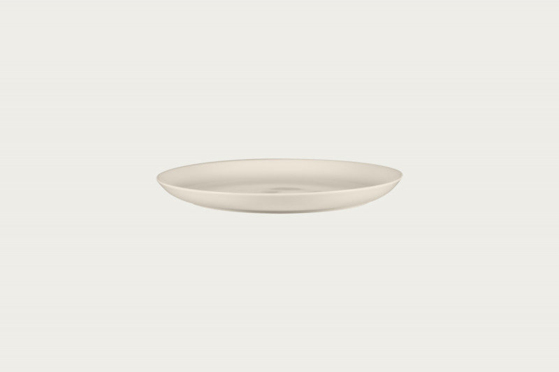 Assiette coupe plate rond ivoire porcelaine bone china Ø 23,8 cm Fedra Rak