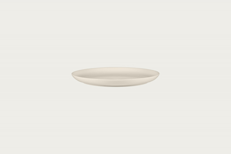 Assiette coupe plate rond ivoire porcelaine bone china Ø 20,8 cm Fedra Rak