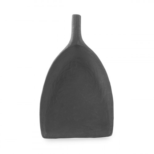 Assiette pelle Noir brut porcelaine culinaire 18,5x14,5 cm Yli Revol