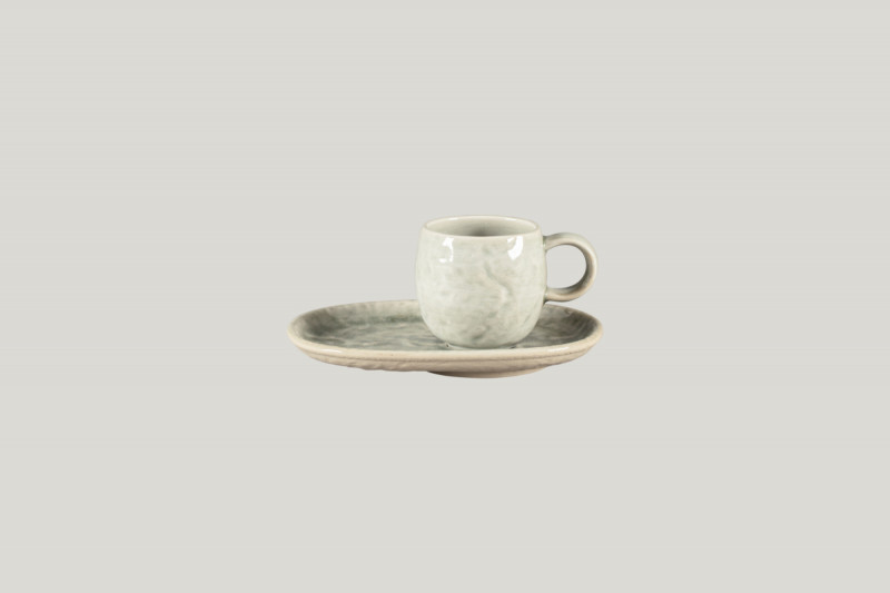 Tasse à espresso rond céladon porcelaine 10 cl Ø 6 cm Krush Rak