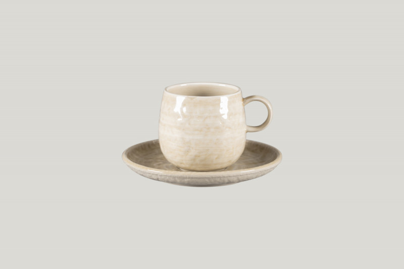 Sous-tasse à expresso rond vanilla porcelaine Ø 17 cm Krush Rak