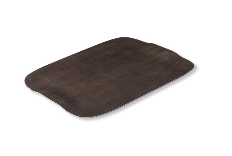 Plateau bois roc brun 41x29 cm Papillon Platex