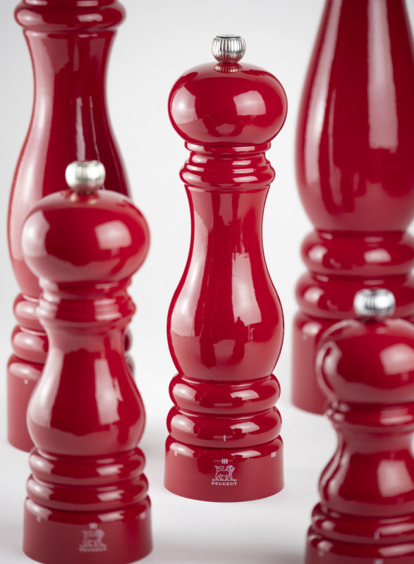 Moulin à poivre droit Rouge passion Ø 5,9 cm 22 cm Paris Peugeot Saveurs