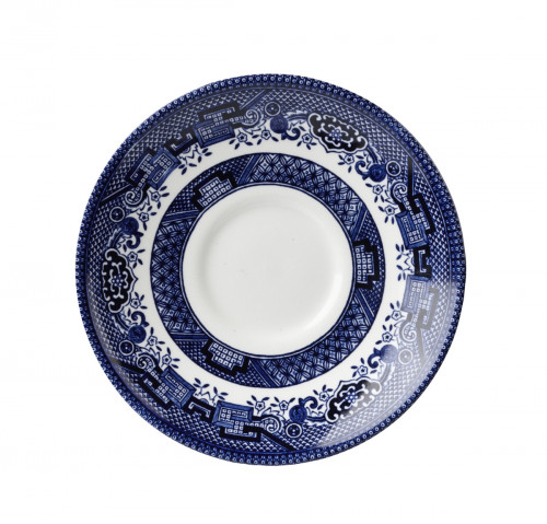 Sous tasse rond Georgian Willow Blue porcelaine Ø 14,1 cm Vintage Prints Churchill