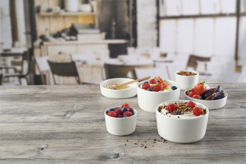 Pot droit blanc porcelaine vitrifiée Ø 8,7 cm Nourish White Churchill