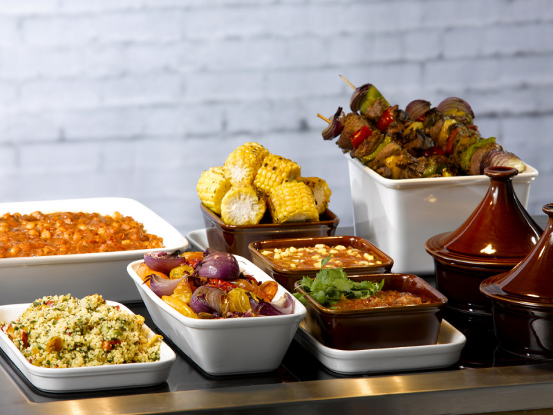 Plat buffet porcelaine vitrifiée blanc 25x25x6,2 cm 2 L Counter Serve Churchill