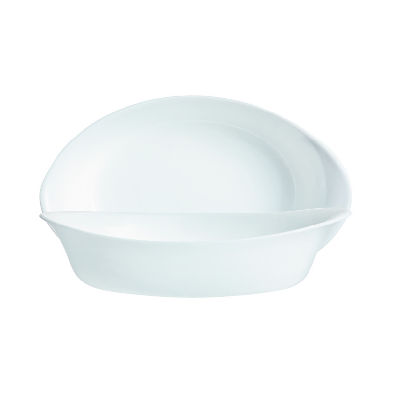 Plat ovale blanc verre opal 25 cm Smart Cuisine Luminarc