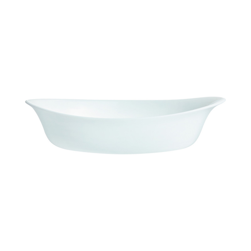 Plat ovale blanc verre opal 25 cm Smart Cuisine Luminarc