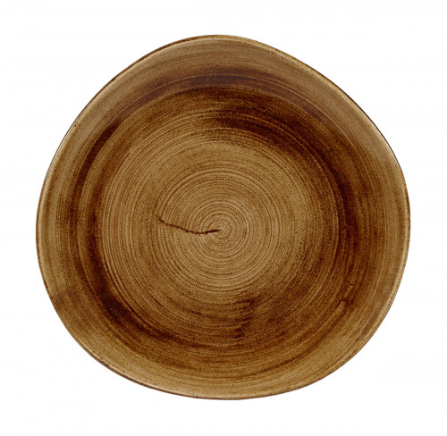 Assiette plate rond Vintage Copper porcelaine vitrifiée Ø 18,6 cm Stonecast Patina Churchill